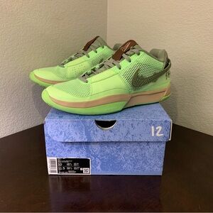 Nike Ja 1 Zombie Halloween Lime Green Basketball Shoes FD6565300 Men’s Size 10